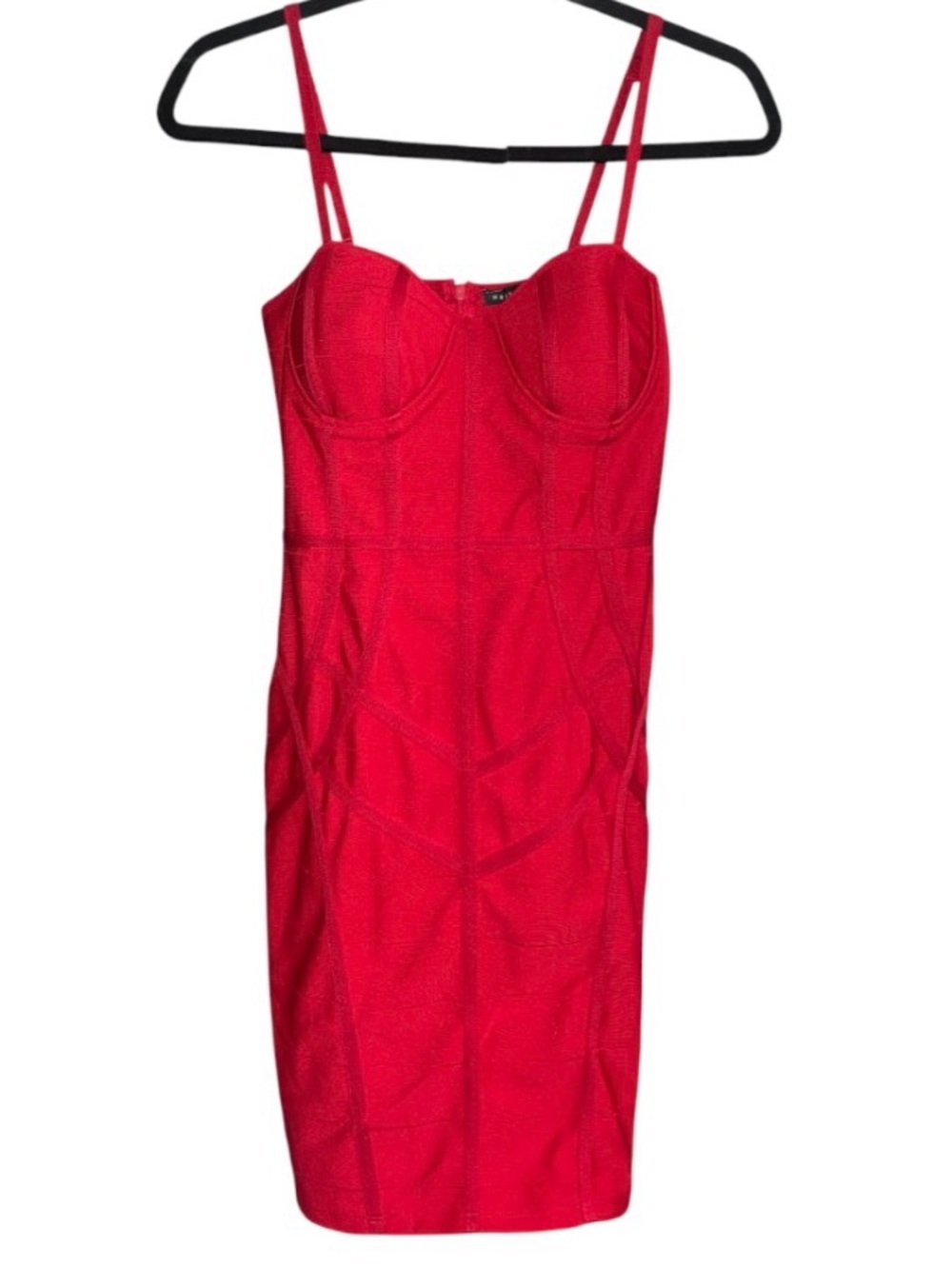 Haute Monde Red Bustier Mini Dress
